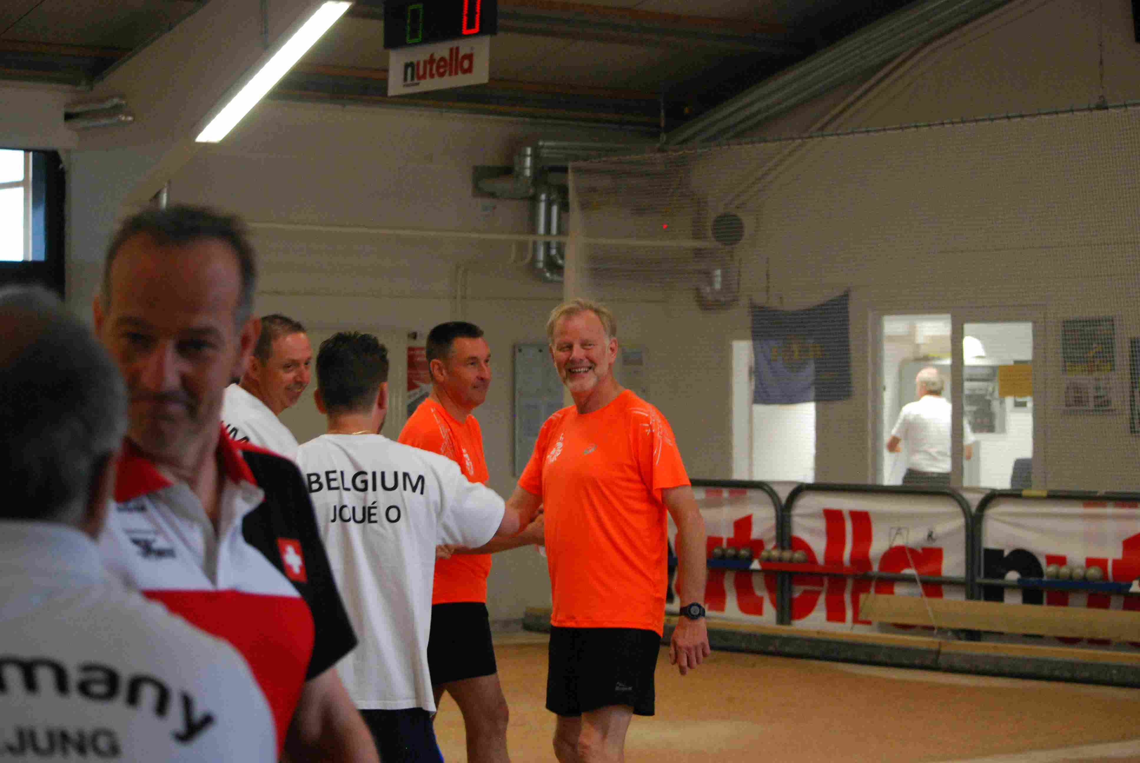 Ron, Yordi en Jos in hun partijen in Tienen, Belgie
